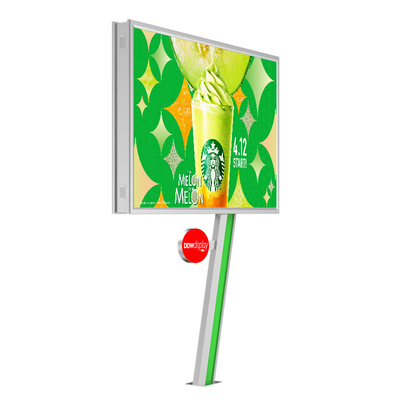 Display digitale facile da installare 8000nits IP65 P6 cartellone in acciaio pubblicitario all'aperto