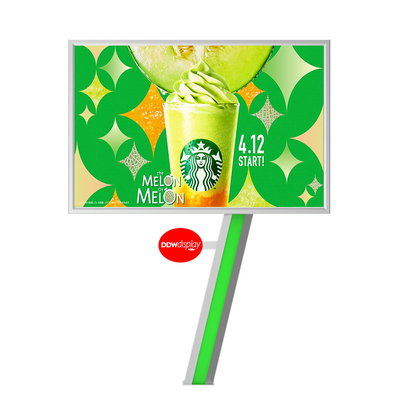 Display digitale facile da installare 8000nits IP65 P6 cartellone in acciaio pubblicitario all'aperto