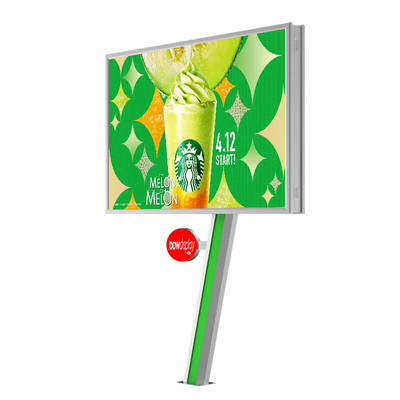 Display digitale facile da installare 8000nits IP65 P6 cartellone in acciaio pubblicitario all'aperto