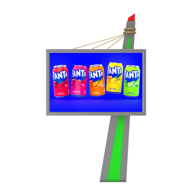 Display pubblicitario all'aperto P6 impermeabile in acciaio ad alta qualità a LED cartellone pubblicitario a LED video wall