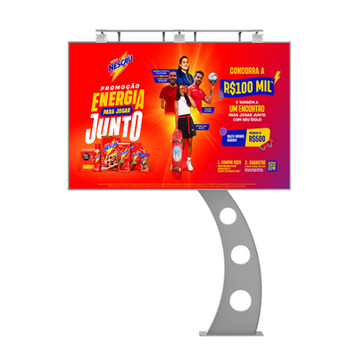 Facile installazione IP65 impermeabile p6 8000nits di acciaio pubblicitario schermo digitale led video wall