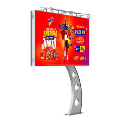 Facile installazione IP65 impermeabile p6 8000nits di acciaio pubblicitario schermo digitale led video wall