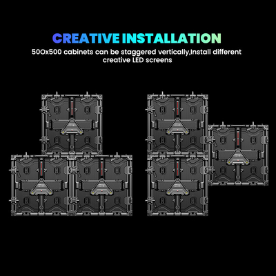 7680hz impermeabile 500x500 a colori p3.91 p1.56 P2.604 pannello interno all'aperto schermo a led per le pareti