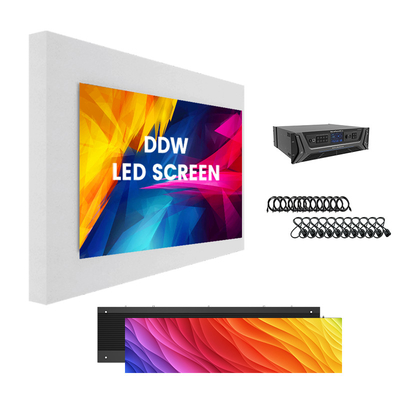 P1.56 P1.95 P2.5 P2.6 P2.9 P3.91 schermo a LED - 500x250/750x250/1000x250mm armadio in alluminio, 1200nits per studi di trasmissione e eventi aziendali